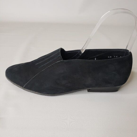 Arche Dark Blue/Black Nubuck Leather Loafers Sz 40